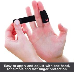 img 1 attached to 🖐️ VHOPMORE Neoprene Finger Splint Wraps: Adjustable Finger Support for Trigger Finger, Arthritis, and Sports Injuries