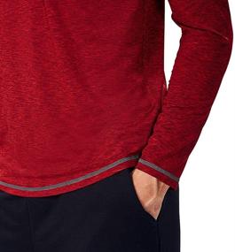 img 2 attached to Lightweight Men's Quarter Zip Running Pullover Top