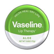 💋 vaseline lip therapy lip balm tin with soothing aloe vera - 0.6 oz: moisturizing and healing lip balm logo