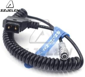 img 1 attached to 🔌 SZJELEN D-tap to Weipu 2Pin Female Cable for Blackmagic Pocket Cinema 4k/6K Camera: Gold Mount & V Mount Battery Connectivity with Weipu 2pin to P Tap Support