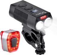 🚲 tesecu led bike light usb rear bicycle light 1300 lumen 5000mah rechargeable bike tail light and front light set: bright cycle headlight for all mountain & road bikes, waterproof logo