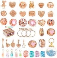 assorted colors and styles randomly: snake chain jewelry making charms with rhinestone beads logo