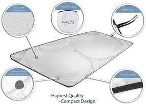 img 3 attached to 🌞 Kinder Fluff Car Windshield Sun Shade: Maximum UV Protection & Interior Cooling Solution, with Storage Pouch - Certified Foldable Shade!