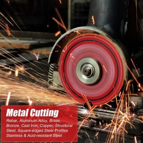 img 1 attached to High-Performance EZARC Diamond Cutting Wheel: Durable 4-1/2 x 7/8 Inch Cut 🔪 Off Wheel for Metal, Rebar, Steel, Iron, and INOX with Over 5000 Cuts