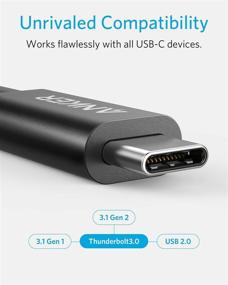 img 1 attached to 💻 Кабель Intel Certified Anker Thunderbolt 3.0 1,6 фута - USB-C в USB-C | Быстрая зарядка 100 Вт, передача данных 40 Гбит/с | Совместим с USB 3.1 Gen 1 & 2 | Идеально подходит для ноутбуков с разъемом Type-C Macbooks