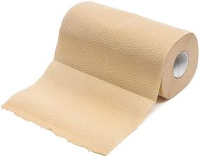 img 2 attached to Bamboo Paper Hand Towels for Kitchen and Cleaning - Disposable (4 Rolls, 110 Sheets/Roll)