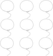 🔗 ph pandahall set of 10 stainless steel snake chain bracelets, 7-1/2&#34;(190mm) round snake chain with lobster claw clasps – ideal for jewelry diy making, accessories, and crafts, 1.5mm diameter logo