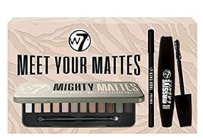 img 3 attached to 💄 Get Glam with W7 Meet Your Mattes Makeup Gift Set - 3 Piece Eye Makeup Essentials Kit Featuring Black Mascara, Pencil Eyeliner, and Matte Eyeshadow Palette - Perfect, Cruelty-Free Makeup Gift Set