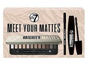 img 4 attached to 💄 Get Glam with W7 Meet Your Mattes Makeup Gift Set - 3 Piece Eye Makeup Essentials Kit Featuring Black Mascara, Pencil Eyeliner, and Matte Eyeshadow Palette - Perfect, Cruelty-Free Makeup Gift Set