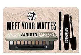 img 2 attached to 💄 Get Glam with W7 Meet Your Mattes Makeup Gift Set - 3 Piece Eye Makeup Essentials Kit Featuring Black Mascara, Pencil Eyeliner, and Matte Eyeshadow Palette - Perfect, Cruelty-Free Makeup Gift Set