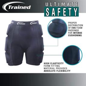 img 1 attached to 🩲 Padded Protective Shorts with Advanced Training for Extreme Sports