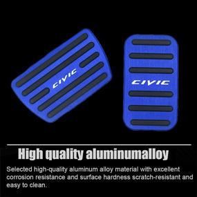 img 1 attached to Great-Luck Aluminium Alloy Gas Accelerator Pedal Covers Interior Accessories