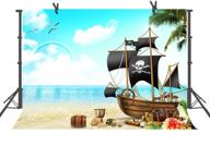 🏴 captivating fuermor cartoon pirate ship backdrop for memorable themed party photography logo