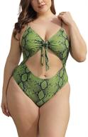 stylish allegrace cut out plus size one piece swimsuits with open back for women - monokinis that perfectly flatter logo