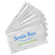 professional teeth whitening strips - smile box, 7 day supply, premium non slip strips, whiten at home logo