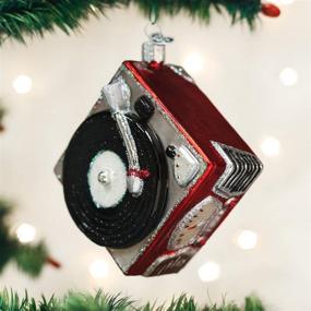 img 3 attached to 🎵 Vintage Record Player Ornament: Old World Christmas Glass Blown Decoration (38043)