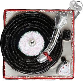 img 2 attached to 🎵 Vintage Record Player Ornament: Old World Christmas Glass Blown Decoration (38043)