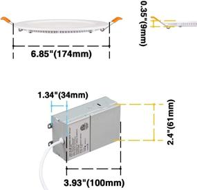 img 1 attached to 🔦 Встроенный светильник для перекрестков: идеальная альтернатива для THKSGOD