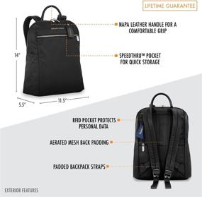 img 3 attached to 🎒 Briggs Riley Rhapsody Essential Backpacks: Unisex Adults' Perfect Casual Daypacks