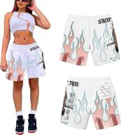 🩳 yuemengxuan women's casual summer shorts with pockets for sporty and stylish athleisure logo