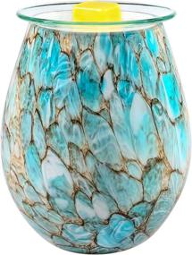 img 4 attached to 🕯️ SUNPIN Electric Candle Warmer: Art Glass Aromatherapy Wax Melts Burner & Decorative Lamp - Blue, Perfect for Home and Gifts!