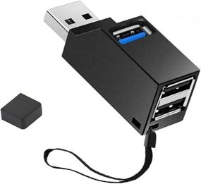 img 4 attached to 💻 High Speed 3 Port USB Hub: Plug and Play for Surface Pro, XPS, Notebook PC and More!