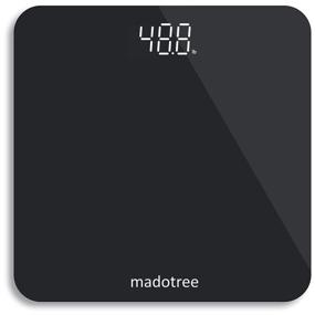 img 4 attached to Madotree Bathroom Digital Scale: Accurate & Easy-to-Read 400 lb Weighing Scale - Black