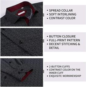 img 1 attached to 👔 Men's Regular Sleeve Printed Shirts (Long, Grey02) - Clothing