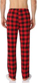 img 3 attached to 🌙 YIMANIE Plaid Pajama Cotton Lounge Set: Comfortable Men's Sleepwear