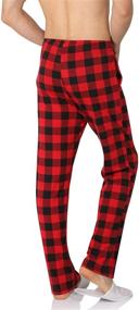 img 1 attached to 🌙 YIMANIE Plaid Pajama Cotton Lounge Set: Comfortable Men's Sleepwear