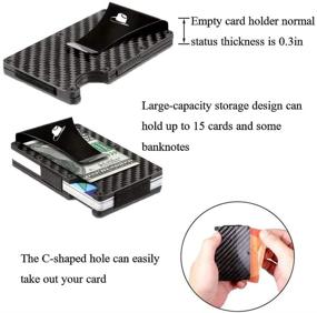 img 1 attached to Carbon Blocking Aluminum Minimalist Classic