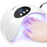 💅 portable 48w gel uv led nail lamp, nail dryer with lcd display, infrared sensor, 3 timer setting, remember function - ideal for uv resin & led gel nail polishes logo