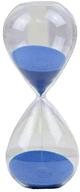 ⏳ graces dawn transparent glass hourglass sand timer 60 minutes with blue: precise time-keeping and stunning visual appeal logo