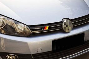 img 3 attached to IJDMTOY Germany Flag Emblem Grille