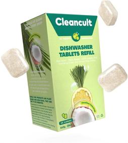 img 4 attached to 🌿 Cleancult Dishwasher Pods - 32 Count, Lemongrass Scent, Biodegradable Detergent Tablets | Cruelty-Free Tabs