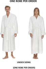 img 3 attached to 🛀 Boca Terry Women's Luxury Microfiber Robe for Hotels and Spas - Long Bathrobe in Regular and Plus Sizes