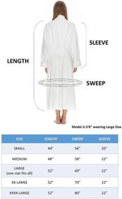 img 1 attached to 🛀 Boca Terry Women's Luxury Microfiber Robe for Hotels and Spas - Long Bathrobe in Regular and Plus Sizes