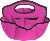 organize and store with the find-it pink canvas supply caddy - 6 pockets, 6 compartments, and 10 storage loops logo