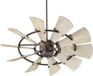 🌀 quorum international windmill 52-inch ceiling fan - oiled bronze finish - model 95210-86 логотип