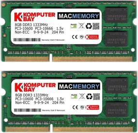 img 1 attached to 💻 Компьютербэй 16 ГБ MACMEMORY (2X 8 ГБ) ПК3-10600 10666 1333МГц SODIMM 204-контактная память для ноутбука 9-9-9-24 (совместимо с Apple Mac)