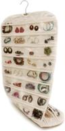 👗 qrandy dual-sided hanging closet jewelry organizer with 80 pockets logo