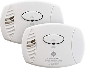 img 4 attached to 🔋 2-Pack Battery Operated FIRST ALERT CO400 Carbon Monoxide Detector - No Outlet Required