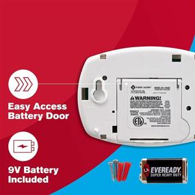img 2 attached to 🔋 2-Pack Battery Operated FIRST ALERT CO400 Carbon Monoxide Detector - No Outlet Required