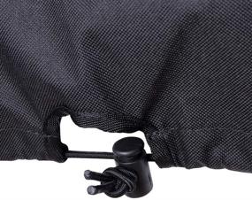 img 1 attached to Kawasaki Mule 600 610 UTV Bench Seat Cover - Premium Black UTV Seat Cover by KEMIMOTO