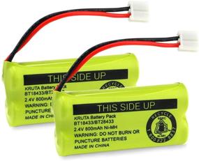 img 4 attached to Kruta BT18433/BT28433 Cordless Phone Battery Replacement - Compatible with CS6209 CS6219 CS6229 DS6151 - 800mAh 2.4V - BT1011 BT-1011 - Long-Lasting Battery - High Compatibility - 89-1330-01-00 CPH-515D