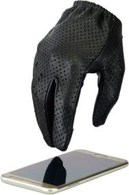 img 1 attached to Hugger Glove Co. Motorcycle Black Touch Men's Gloves & Mittens – Enhance your Accessories
