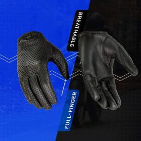 img 3 attached to Hugger Glove Co. Motorcycle Black Touch Men's Gloves & Mittens – Enhance your Accessories