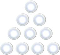 wralwayslx 10 pack led cabinet push light: brighten up your kitchen and closets with under cabinet lighting, ideal for cabinets, counters логотип