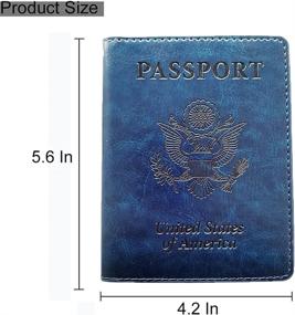 img 2 attached to ✈️ Travel in Style with Vaccine Leather Passport Wallets