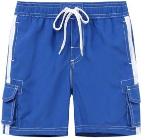 img 1 attached to 🩳 Boys' Akula Swim Trunks with Convenient Pockets